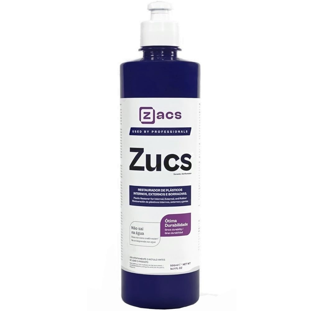 Restaurador de Plástico e Borracha Zucs 500ml: Renove o Visual do Seu Veículo!