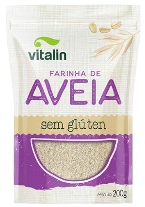 Kit 2X: Farinha de Aveia Sem Glúten Vitalin 200g