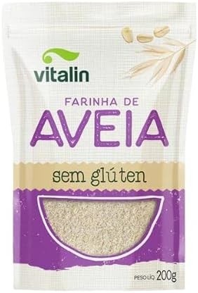 Kit 6X: Farinha de Aveia Sem Glúten Vitalin 200g