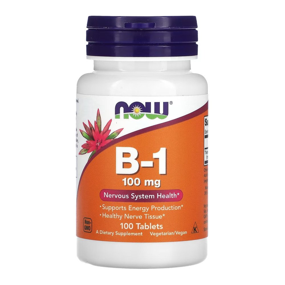 Vitamina B1 100mg Now Foods: Energia e Saúde!