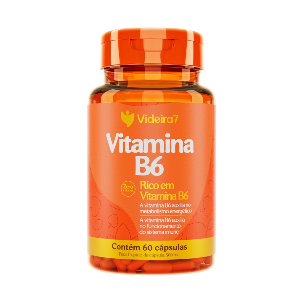 Vitamina B6: Energia e Saúde em 60 Cápsulas