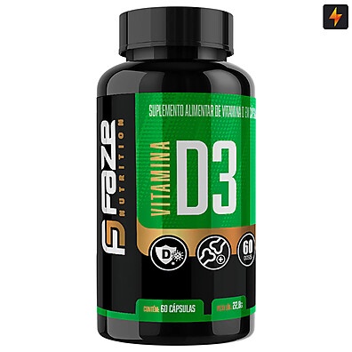 Vitamina D3 2000UI Faze Nutrition: Imunidade e Ossos Fortes