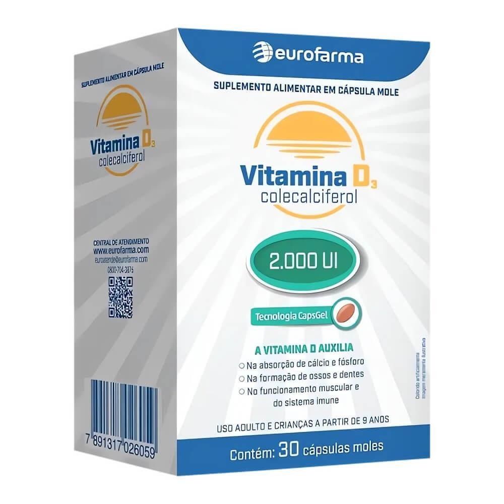 Vitamina D3 2000UI: Imunidade e Ossos Fortes