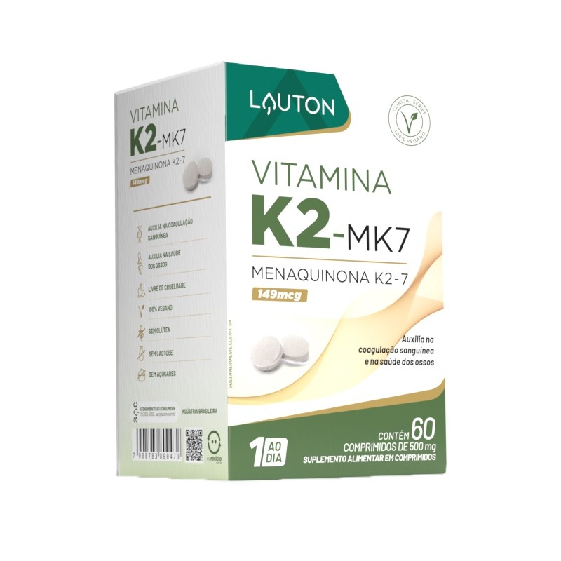 Vitamina K2 (MK-7): Saúde Óssea e Mais!