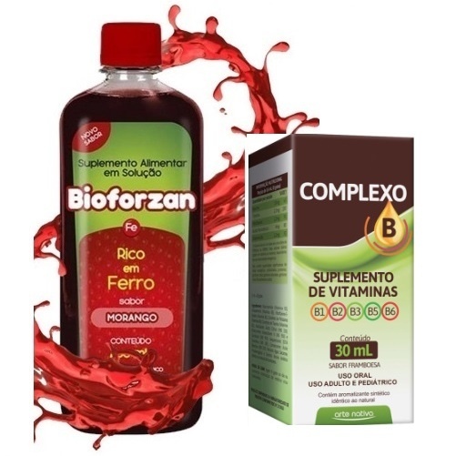 Vitaminas Bioforzan 400ml com Complexo B 30ml - Energia Natural para o Seu Dia