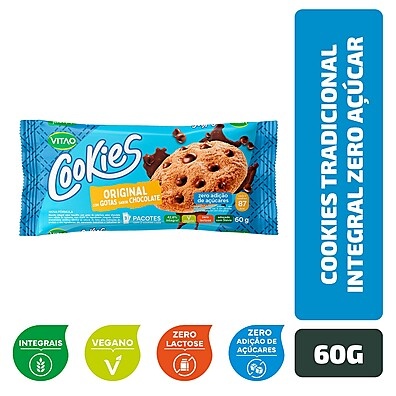 Vitao Cookies Integrais Zero Açúcar: Sabor e Saúde!