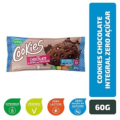 Vitao Cookies Integral Zero Açúcar: Sabor e Saúde!