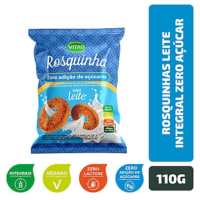 Vitao Rosquinhas Integrais Zero Açúcar: Sabor e Saúde!