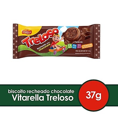 Kit 12 Mini Biscoitos Recheados Treloso - Vitarella
