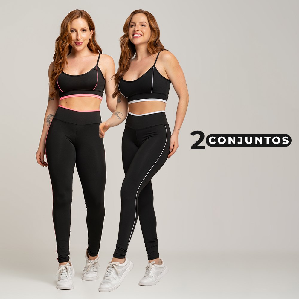 Vivo Fitness: Kit 2 Conjuntos Academia Top!