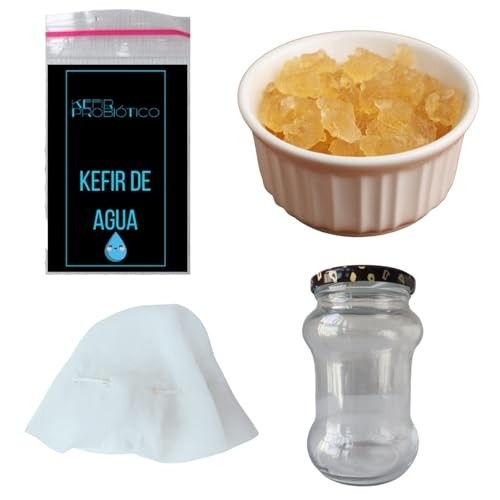 Kefir de Agua Com Tampa Voal e Frasco 500ml