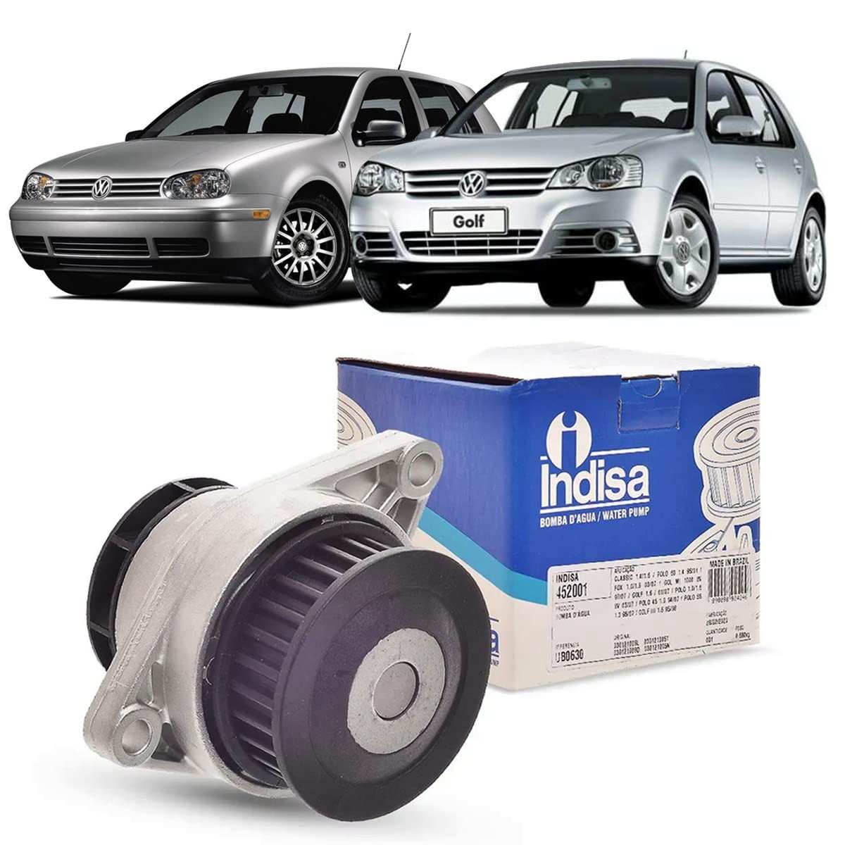 Bomba D'Água Indisa 452001 Prata para Volkswagen Parati: Desempenho e Confiança