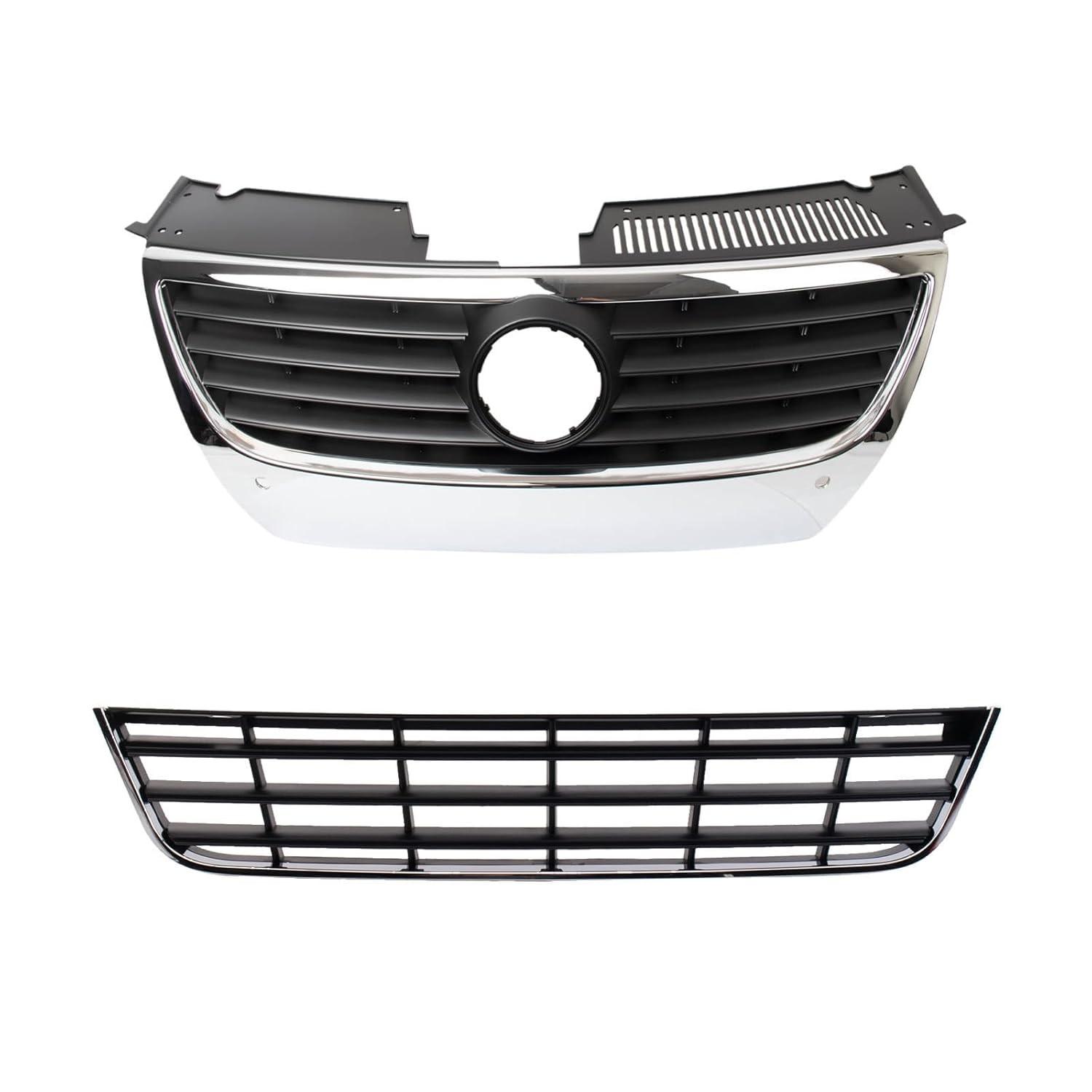 Grade Dianteira Volkswagen Passat 2006-2010 TRQ - Kit Completo Central e Superior