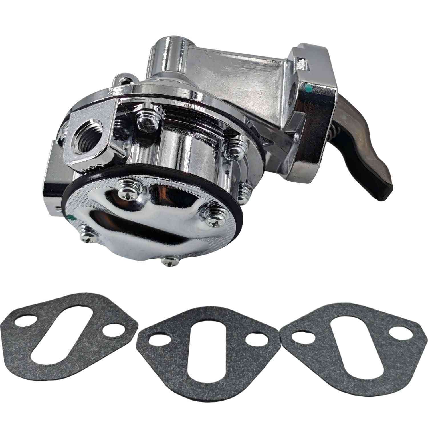 Bomba de Combustível Mecânica Alto Volume JM1003C MP83480 Cromada para Chevy Small Block V8
