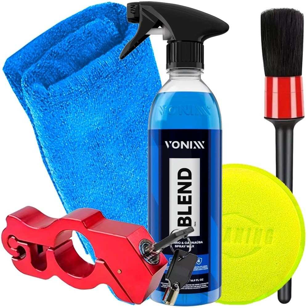 Kit Blend Spray 500ml Vonixx Trava de Segurança Karbox e Acessórios Para Estética Automotiva Karbox
