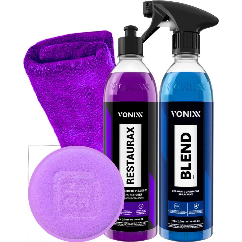 Vonixx: Cera Vitrificadora + Restaurador Plástico