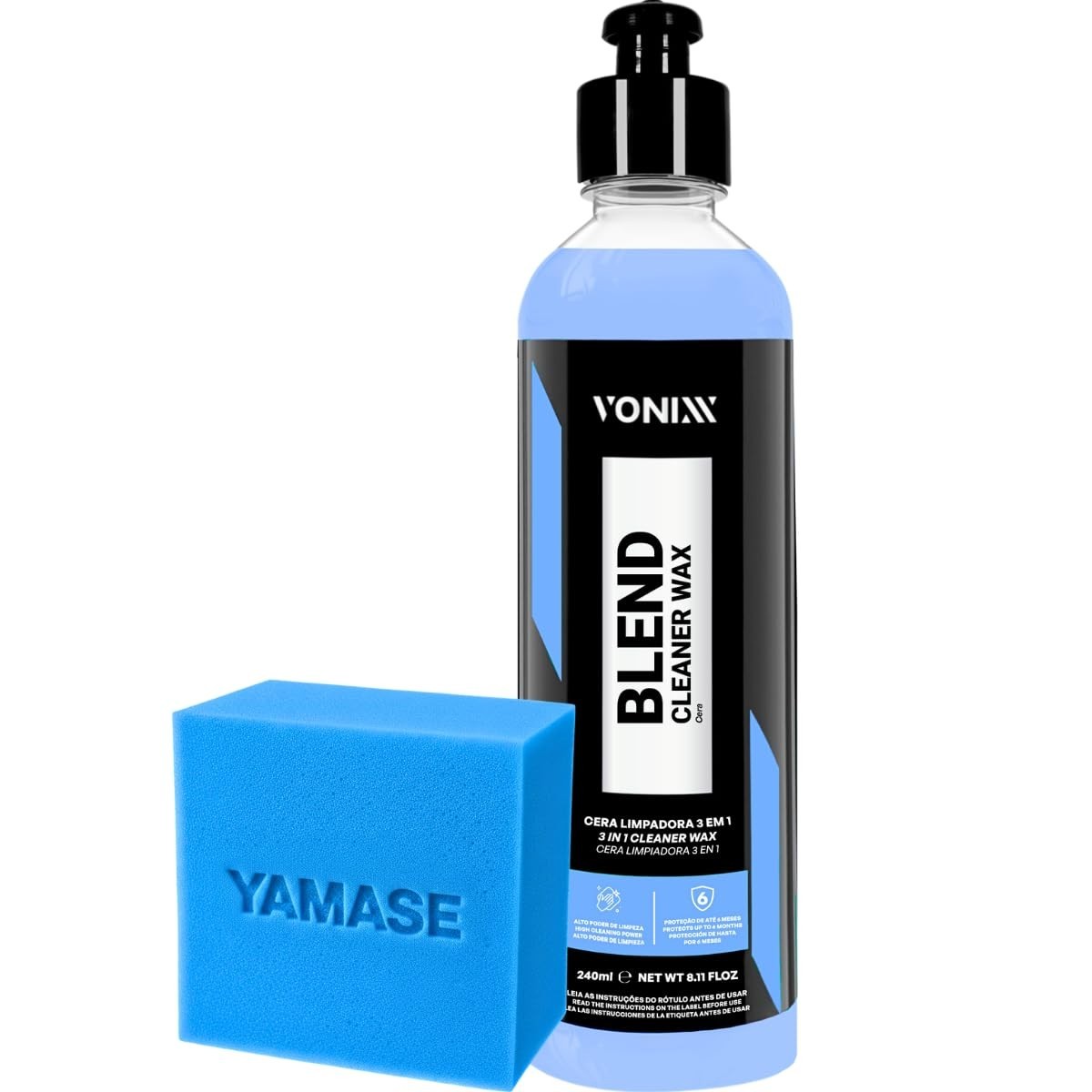Blend Cleaner 240ml Vonixx Cera Automotiva Brilho Proteção