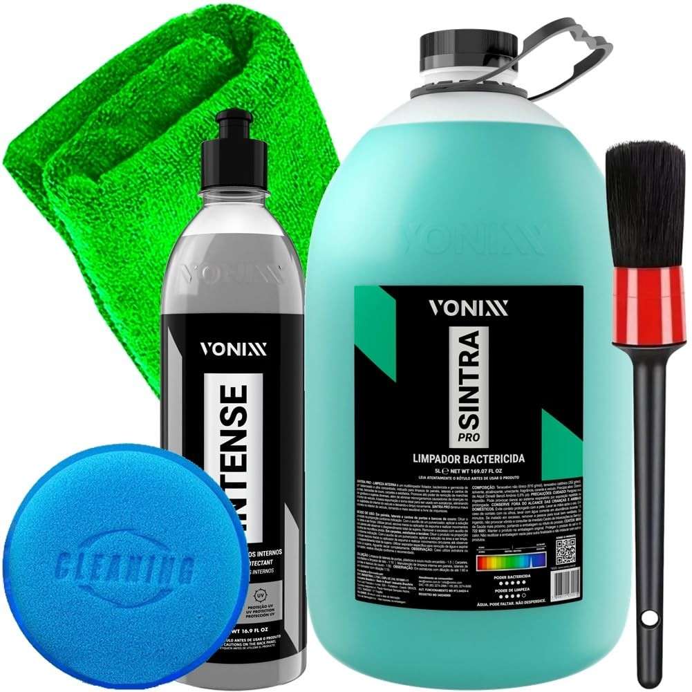 Kit Detalhamento Automotivo Vonixx Sintra Pro + Intense: Limpeza Profunda e Revitalização Completa