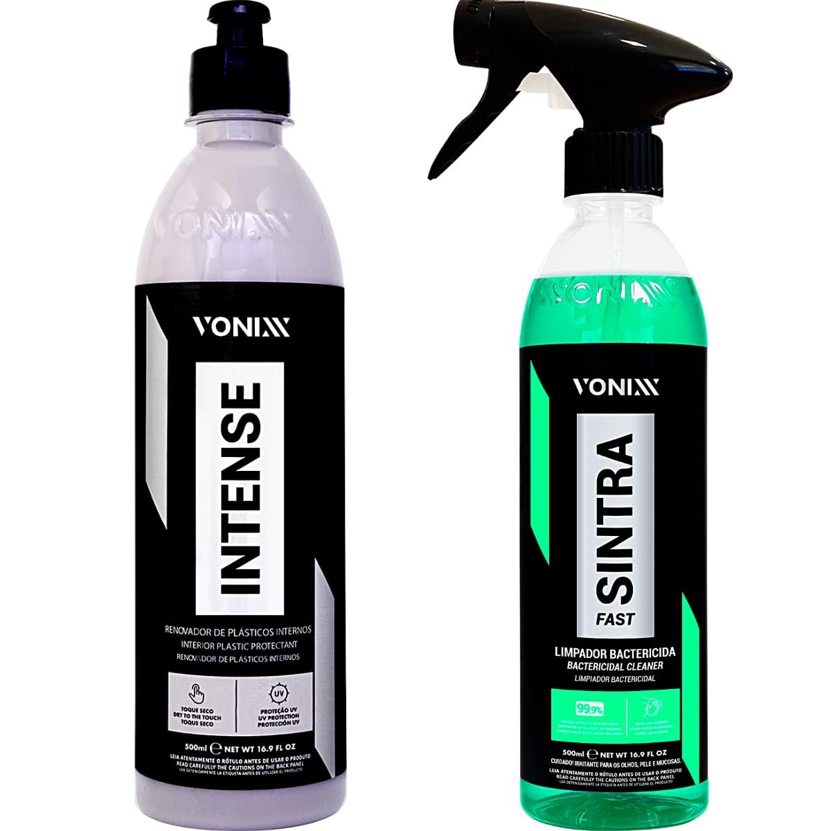 Kit Essencial Vonixx: Intense Revitalizador + Sintra Fast para Plásticos Internos