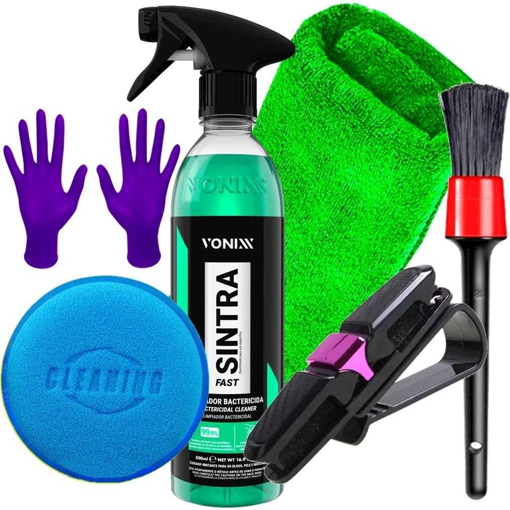 Kit Detalhamento Automotivo Vonixx Sintra Fast + Delet: Limpeza Profunda e Brilho Impecável