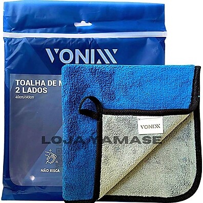 Vonixx Lustro: Pano Microfibra 600gsm para Polimento
