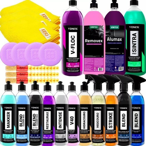 Vonixx Profissional: Kit Completo para Limpeza Automotiva