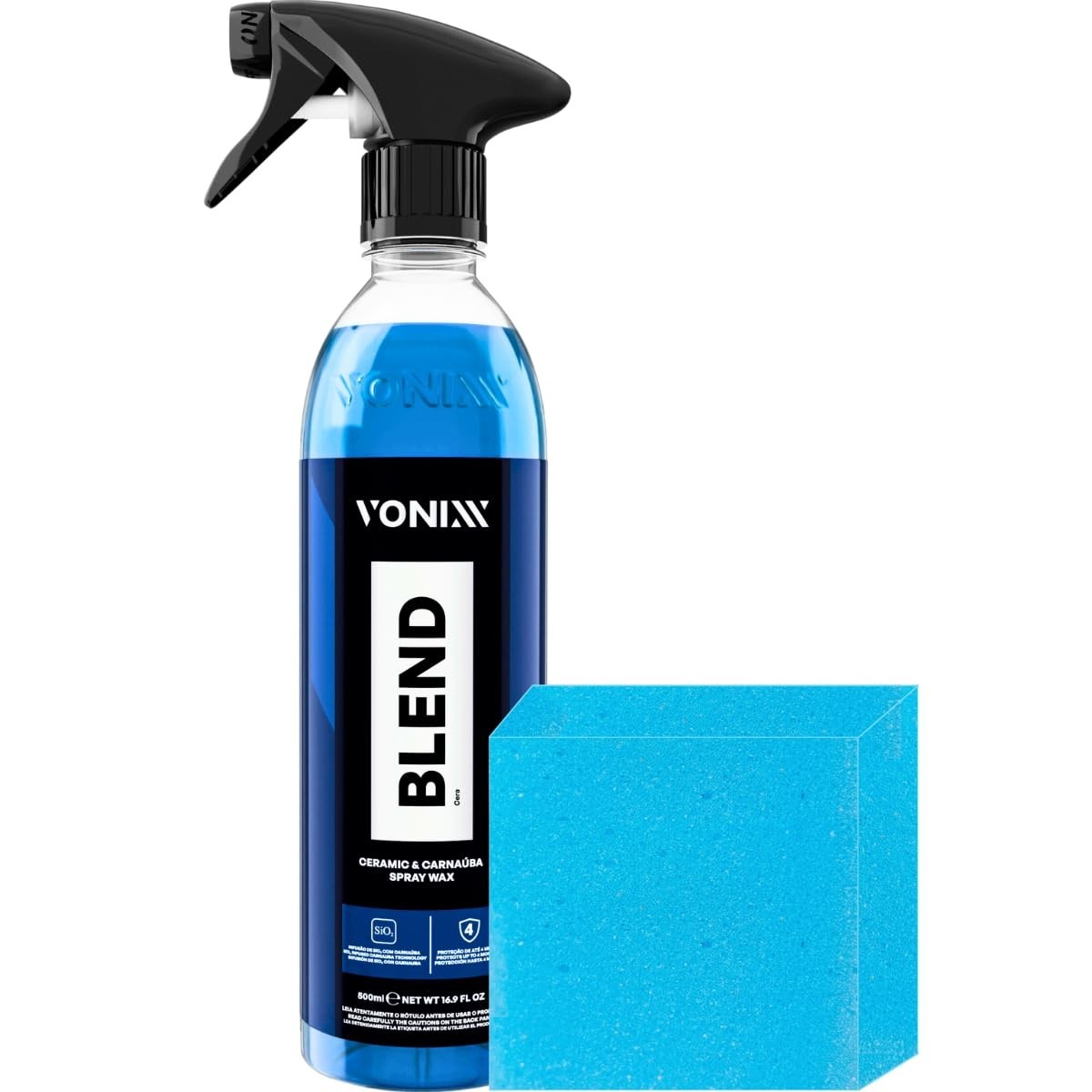 Cera Blend Líquida Vonixx: Vitrificação e Brilho com Carnaúba e Sio2