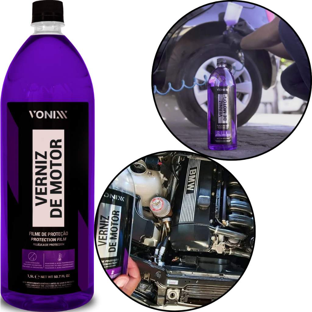 Vonixx: Verniz de Motor Protetor e Brilhante