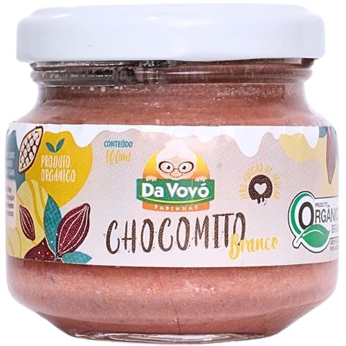 Da Vovó, Chocomito, Linha+9, Manjar nutritivo de Cacau, Orgânica, Zero açucar e lactose, Sabor Branco, 100ml