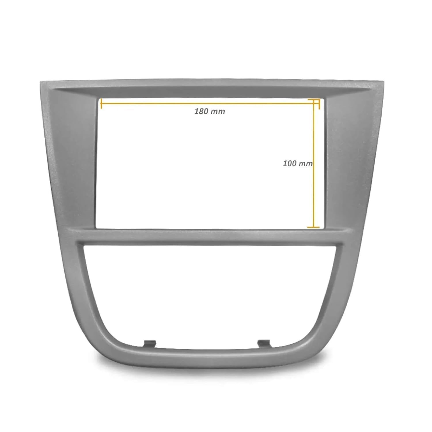 Moldura 2 Din 7" Cinza para Gol, Voyage e Saveiro G5 (2008-2012) - Instale seu Multimídia com Estilo!