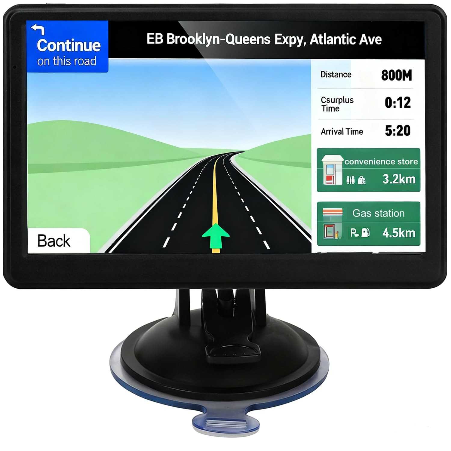 Navegador GPS Automotivo 7" Touchscreen - Mapas 2025, Voz, Alertas e Mais!
