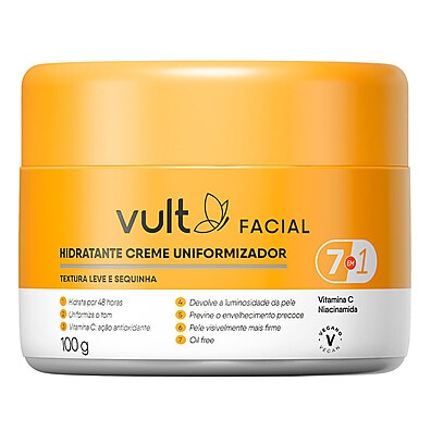 Vult 7 Em 1: Hidratação e Uniformização Facial