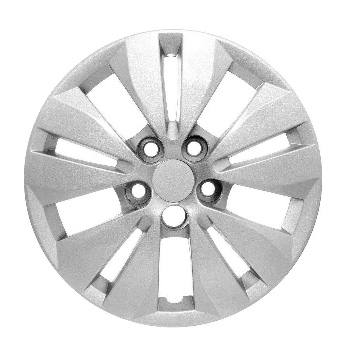 Calota Aro 14 Grid para VW Fox, Spacefox e Polo (2014/2015) - Prata Elegante