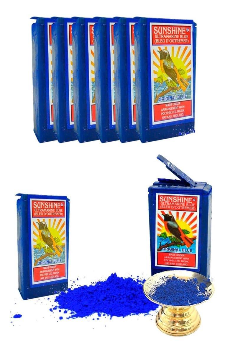 Kit 6 Anil Africanos em Pó Waji - Limpeza Profunda e Original para Cabelos Afro