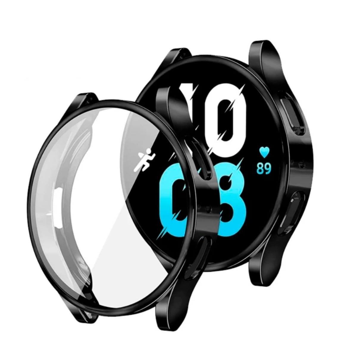 Case Bumper Premium com Película para Samsung Watch 7 40mm - Proteção Total e Estilo (Preto)
