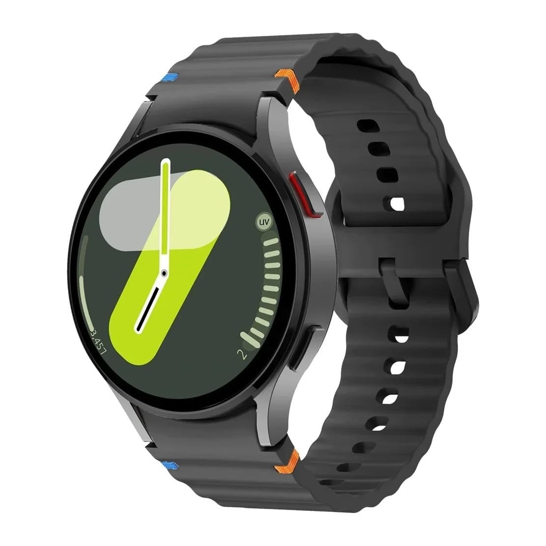 Pulseira para Galaxy Watch 7 40 e 44 mm de Silicone Premium - Compatível com Samsung Galaxy Watch 4, 5, 6, 7 e FE - FD Acessórios