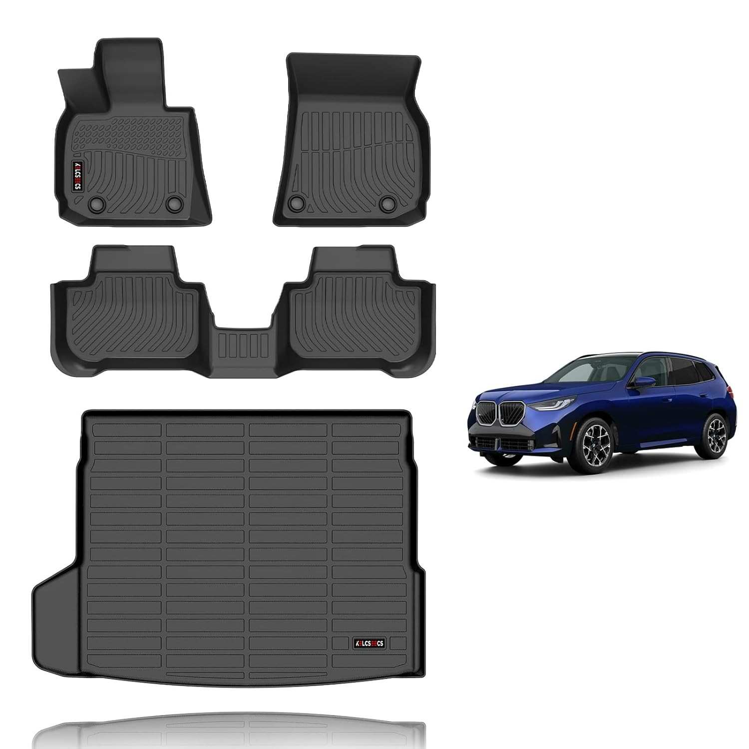 Tapetes KELCSEECS Personalizados para BMW X3 2025: Proteção Total All-Weather e Design Premium