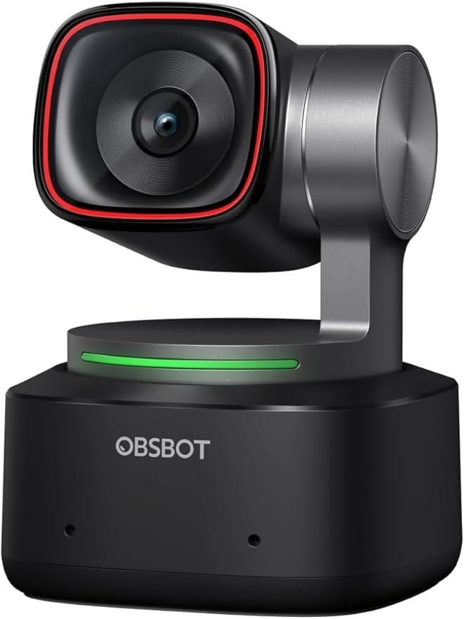 Webcams 4K Tiny 2 com controle de voz PTZ, rastreamento AI multimodo e foco automático, câmera web com sensor de 1/1,5", controle por gestos,OBSBOT 60 FPS, Adequado para go-pro/logi-tech/computador