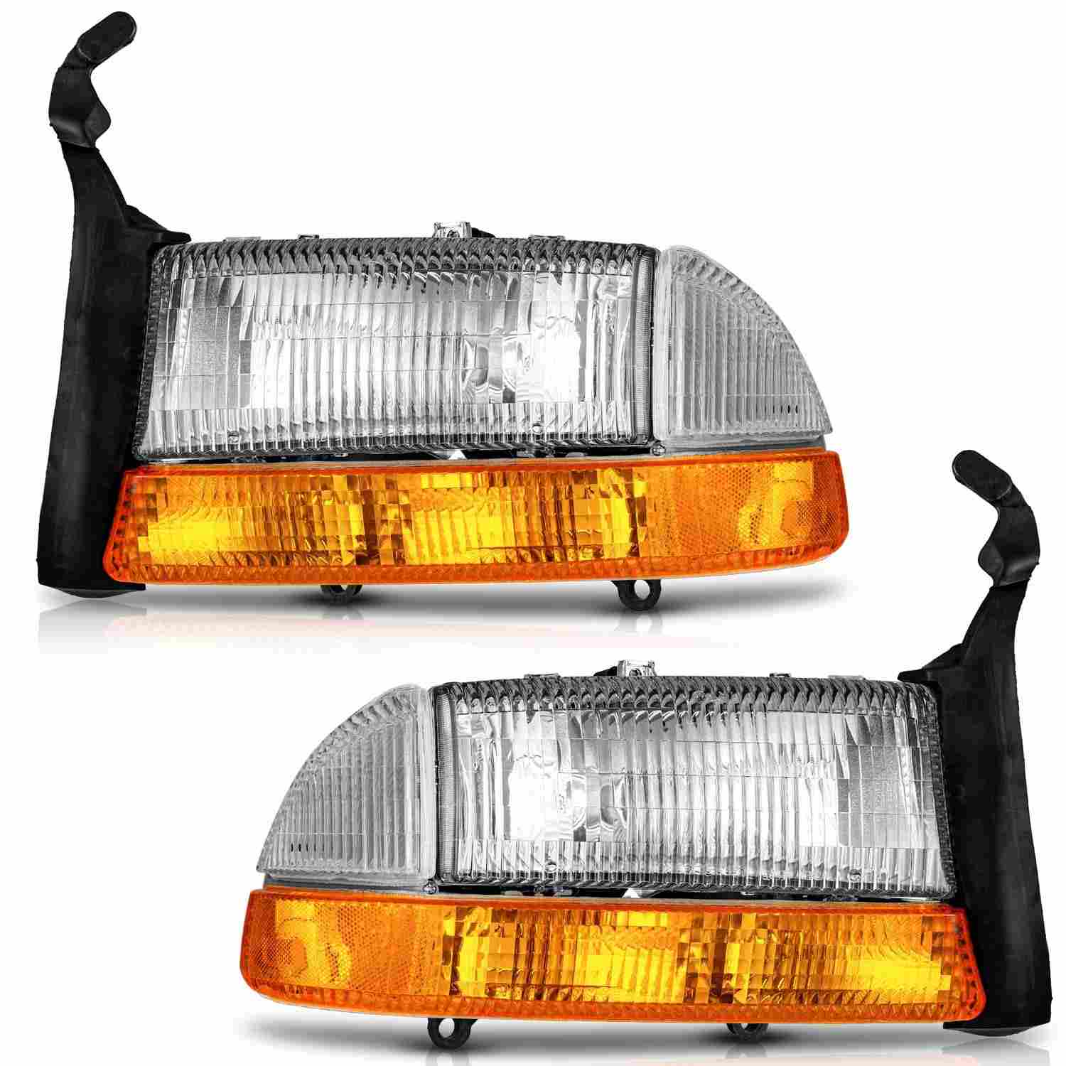 Kit Faróis WEELMOTO para Dodge Dakota (1997-2004) e Durango (1998-2003) - Par L+R
