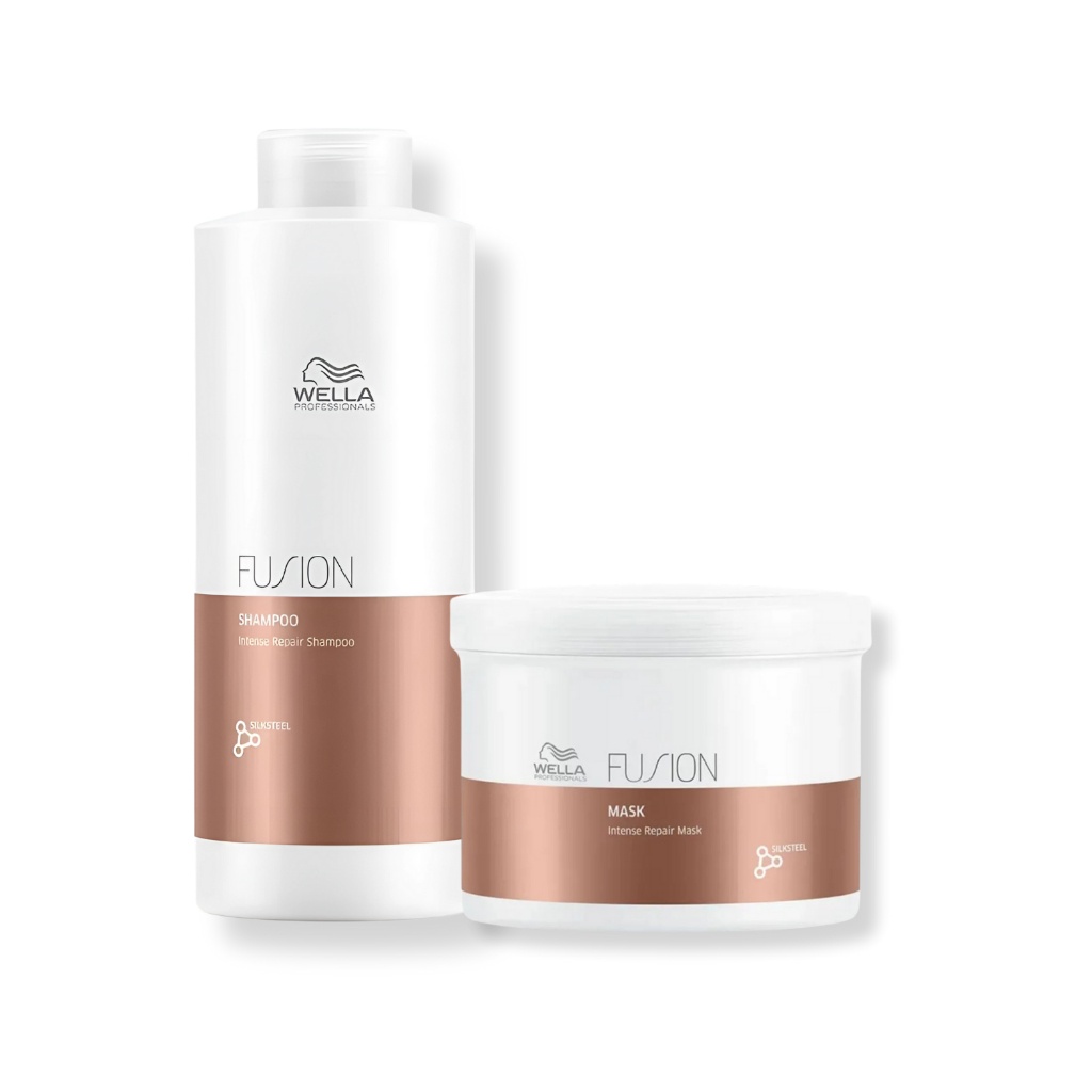 Wella Fusion: Kit Reconstrução Capilar 1L + 500g