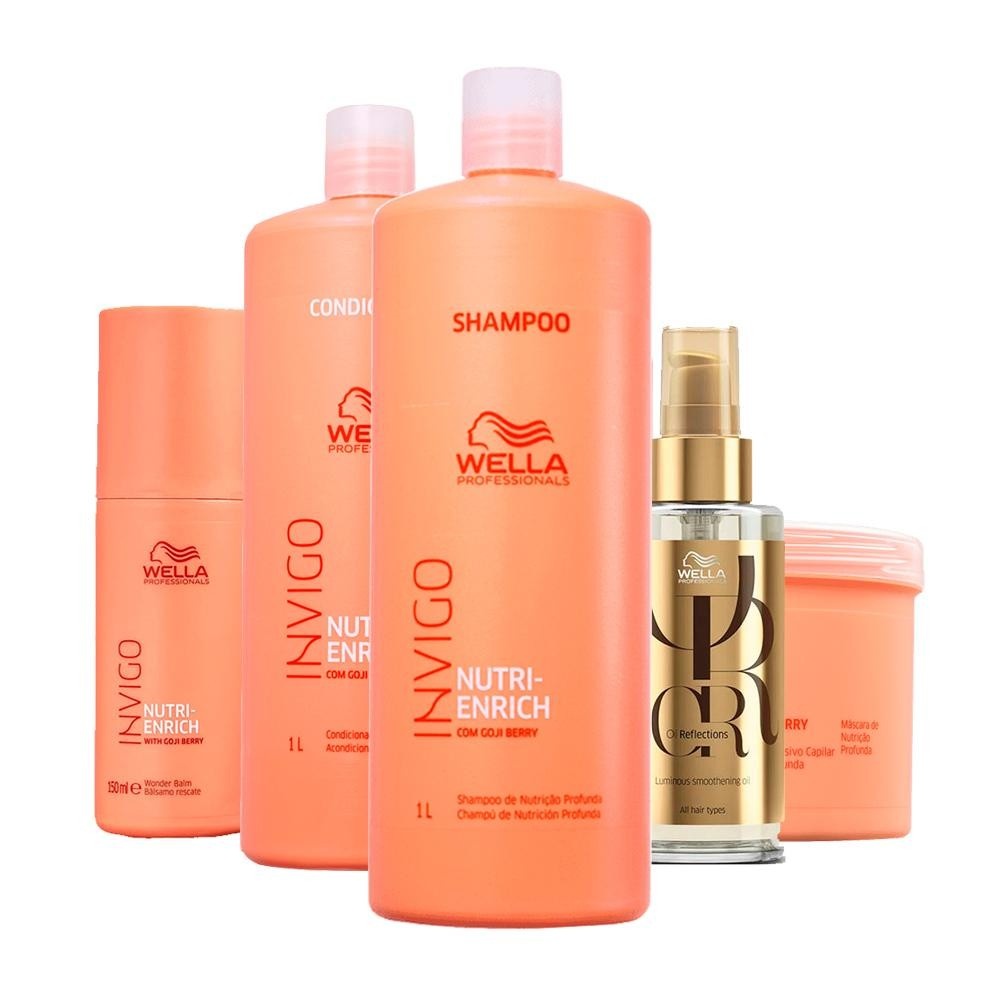 Wella Nutri-Enrich: Kit Cabelos Nutridos e Radiantes