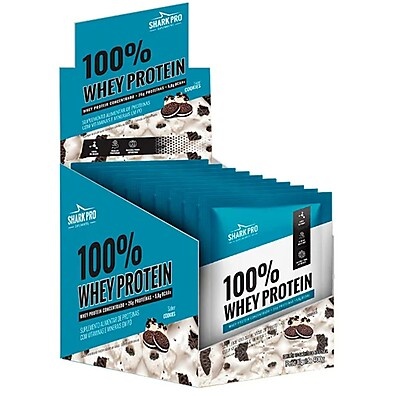 Whey 100% Puro Shark Pro – 10 Sachês de 40g