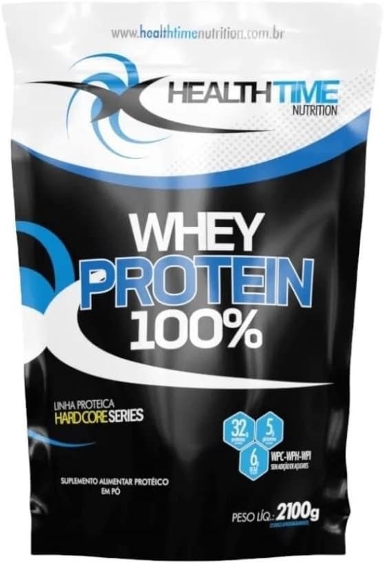 Health Time Nutrition Whey Protein 100% Refil (2 1Kg) Baunilha
