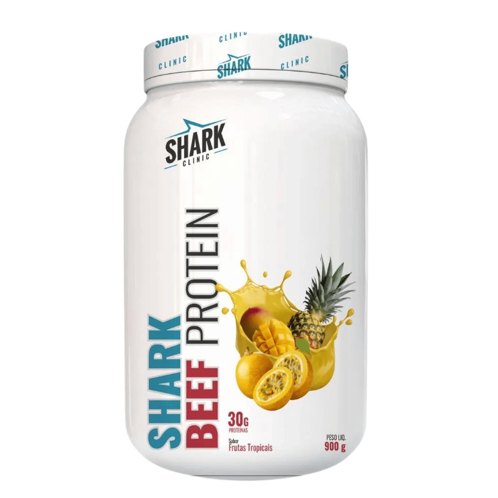 Whey Beef Protein 900g Shark Pro: Ganhe Massa Sem Lactose!