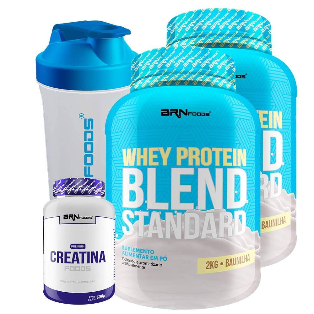 Whey & Creatina BRN: Kit Completo para Ganhar Massa!