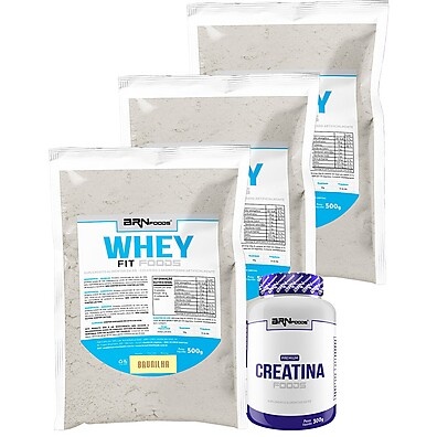Whey + Creatina BRN: Kit Força e Definição!