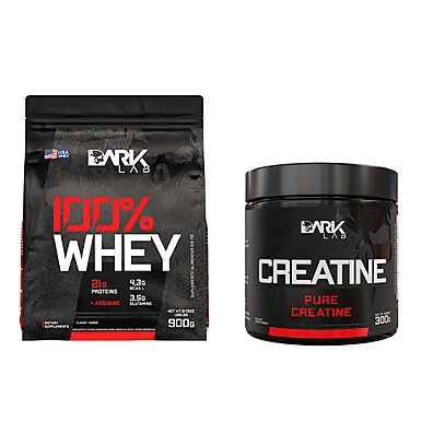 Whey & Creatina Dark Lab: Kit Completo para Ganhar Massa!