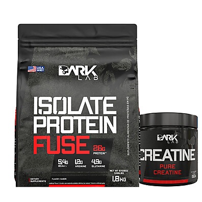 Whey & Creatina Dark Lab: Kit Massa Muscular!