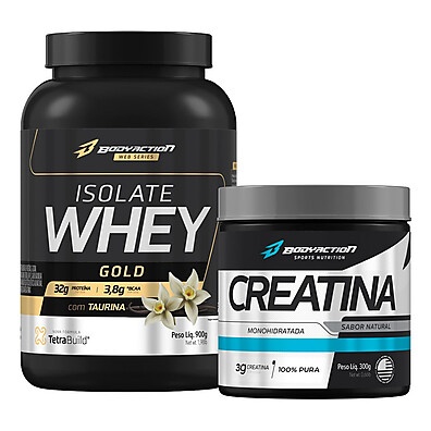 Whey & Creatina: Kit Ganho de Massa Bodyaction
