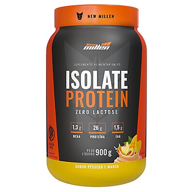 Whey Isolate New Millen: Pêssego e Manga 900g